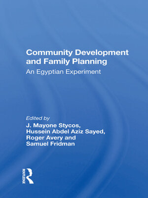 cover image of Community Development and Family Planning